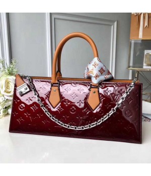 Louis Vuitton Monogram Vernis Leather Sac Tricot Bag M44371 Burgundy 2019 (TINO-8122017 )