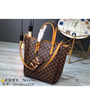 Louis Vuitton Damier Ebene Canvas Original Leather M62094 brown