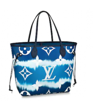 Louis Vuitton Monogram Canvas Original NEVERFULL M45128 blue