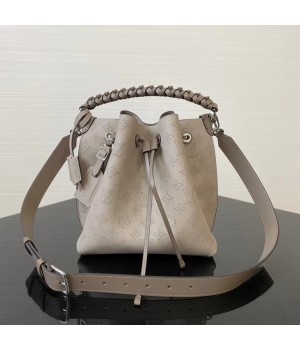 Louis Vuitton original Mahina Leather MURIA M55800 grey