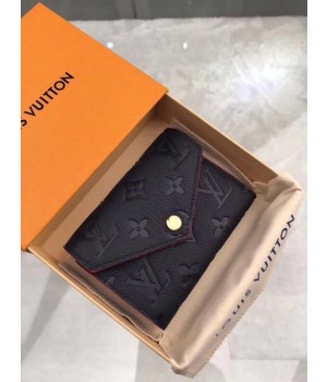 Louis Vuitton Original Monogram Empreinte Wallet M58439 Navy Blue