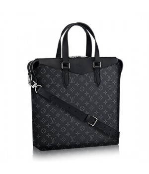 Louis Vuitton M40567 Tote Explorer Briefcase Monogram Eclipse Canvas