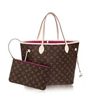 Louis Vuitton M41178 Neverfull MM Shoulder Bag Monogram Canvas