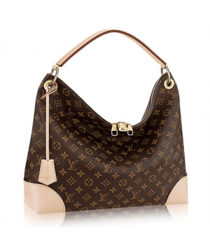 Louis Vuitton M41625 Berri MM Hobo Bag Monogram Canvas