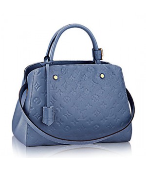 Louis Vuitton M41757 Montaigne MM Tote Bag Monogram Empreinte Leather