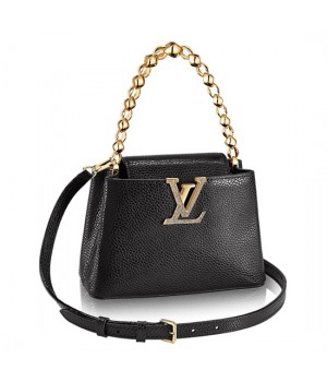 Louis Vuitton M42935 Capucines Mini Chain Shoulder Bag Taurillon Leather
