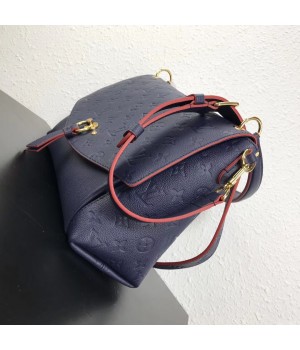 Louis Vuitton Blue Blanche Bag Monogram Empreinte M43616