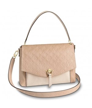 Louis Vuitton Creme Blanche Bag Monogram Empreinte M43619