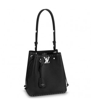 Louis Vuitton Black Lockme Bucket Bag M43878
