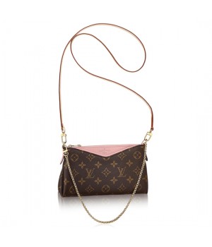 Louis Vuitton M44037 Pallas Clutch Crossbody Bag Monogram Canvas