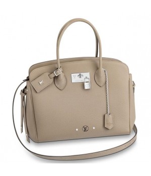 Louis Vuitton Tourterelle Milla MM Bag Veau Nuage M55023