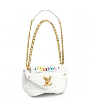Louis Vuitton White New Wave Chain Bag MM M51945