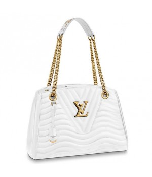 Louis Vuitton White New Wave Chain Tote M51978