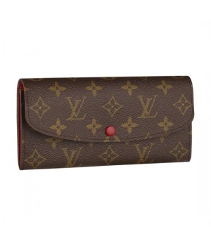 Louis Vuitton M60136 Emilie Wallet Monogram Canvas
