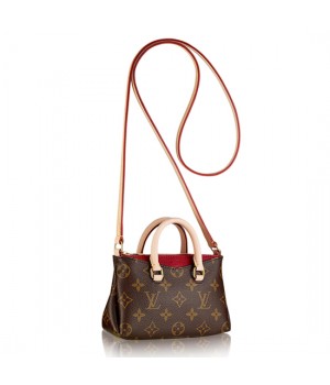 Louis Vuitton M61254 Nano Pallas Crossbody Bag Monogram Canvas