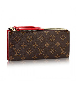 Louis Vuitton M61287 Adele Wallet Monogram Canvas