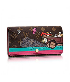 Louis Vuitton M61359 Sarah Wallet Evasion Monogram Canvas