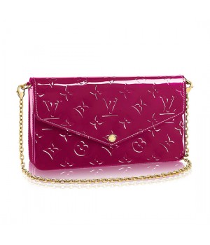 Louis Vuitton M61469 Pochette Felicie Chain Wallet Monogram Vernis