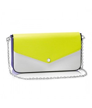 Louis Vuitton M61753 Pochette Felicie Chain Wallet Epi Leather