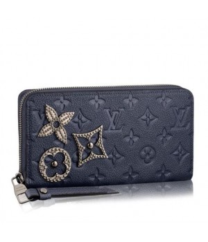 Louis Vuitton Zippy Wallet Empreinte Flower Metallic Pins M62069