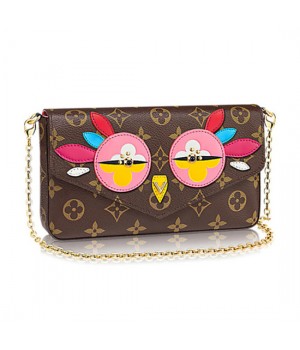 Louis Vuitton M62416 Pochette Felicie Chain Wallet Monogram Canvas