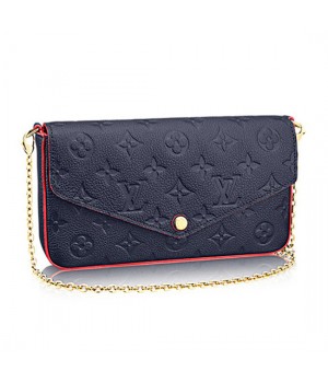 Louis Vuitton M64099 Pochette Felicie Chain Wallet Monogram Empreinte Leather