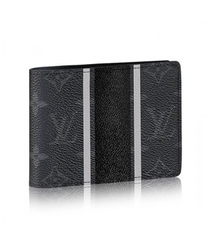 Louis Vuitton M64439 Multiple Wallet Monogram Eclipse Canvas