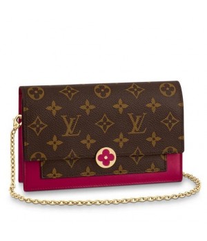 Louis Vuitton Flore Chain Wallet Monogram Canvas M67404