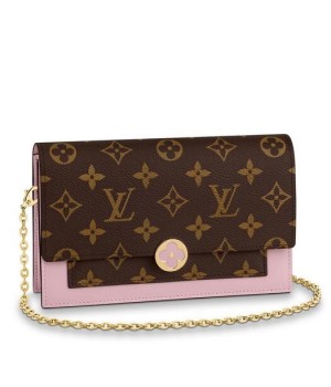 Louis Vuitton Flore Chain Wallet Monogram Canvas M67405