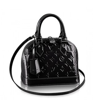 Louis Vuitton M90063 Alma BB Tote Bag Monogram Vernis