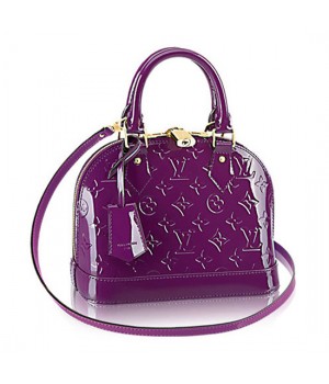 Louis Vuitton M90102 Alma BB Tote Bag Monogram Vernis