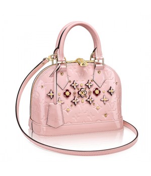 Louis Vuitton M90989 Alma BB Tote Bag Monogram Vernis