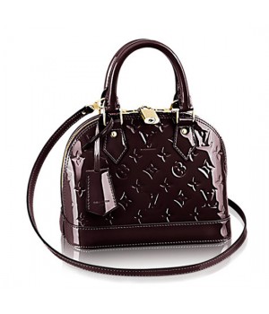 Louis Vuitton M91678 Alma BB Tote Bag Monogram Vernis
