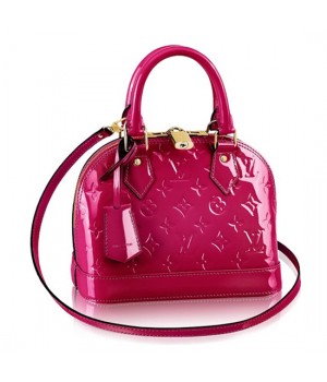 Louis Vuitton M91771 Alma BB Tote Bag Monogram Vernis