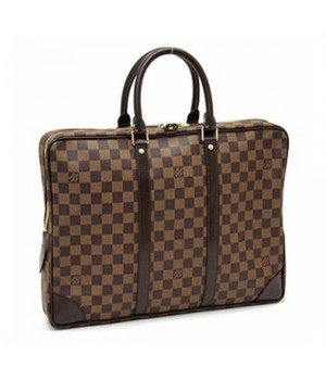 Louis Vuitton N41124 Porte-Documents Voyage Briefcase Damier Ebene Canvas