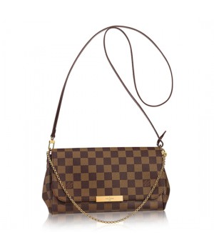 Louis Vuitton N41129 Favorite MM Damier Ebene Canvas