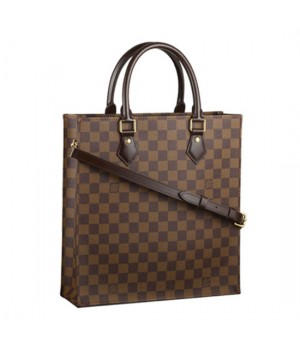 Louis Vuitton N41226 Sac Plat PM Tote Bag Damier Ebene Canvas