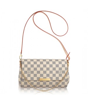 Louis Vuitton N41275 Favorite MM Damier Azur Canvas