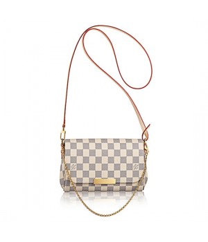 Louis Vuitton N41277 Favorite PM Damier Azur Canvas