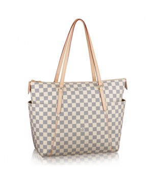 Louis Vuitton N41279 Totally MM Shoulder Bag Damier Azur Canvas