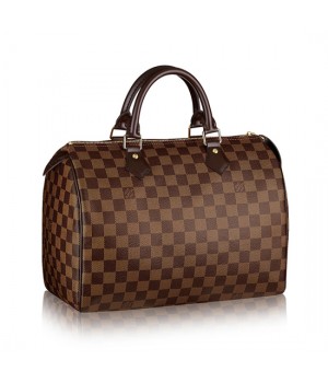 Louis Vuitton N41364 Speedy 30 Tote Bag Damier Ebene Canvas