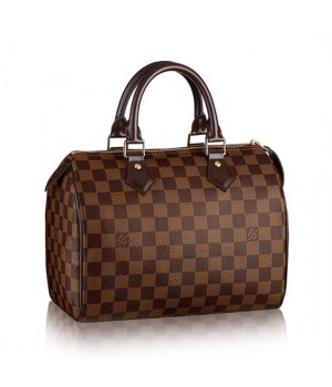 Louis Vuitton N41365 Speedy 25 Tote Bag Damier Ebene Canvas