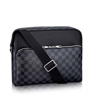 Louis Vuitton N41409 Dayton Reporter MM Messenger Bag Damier Graphite Canvas