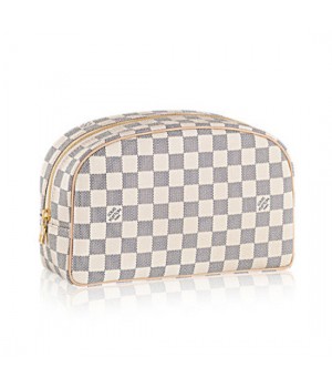 Louis Vuitton N41420 Toiletry Bag 25 Damier Azur Canvas