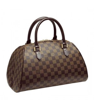 Louis Vuitton N41434 Ribera MM Tote Bag Damier Ebene Canvas