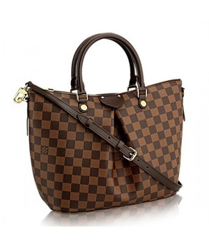 Louis Vuitton N41546 Siena MM Tote Bag Damier Ebene Canvas