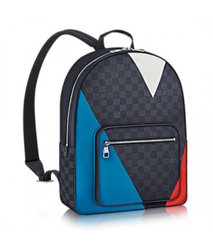 Louis Vuitton N41612 Josh Backpack Damier Cobalt Canvas