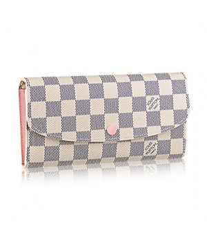 Louis Vuitton N41625 Emilie Wallet Damier Azur Canvas