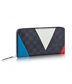 Louis Vuitton N41631 Zippy Organiser Damier Cobalt Canvas