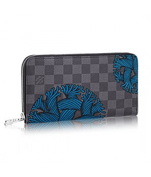 Louis Vuitton N41683 Zippy Organiser Damier Graphite Canvas